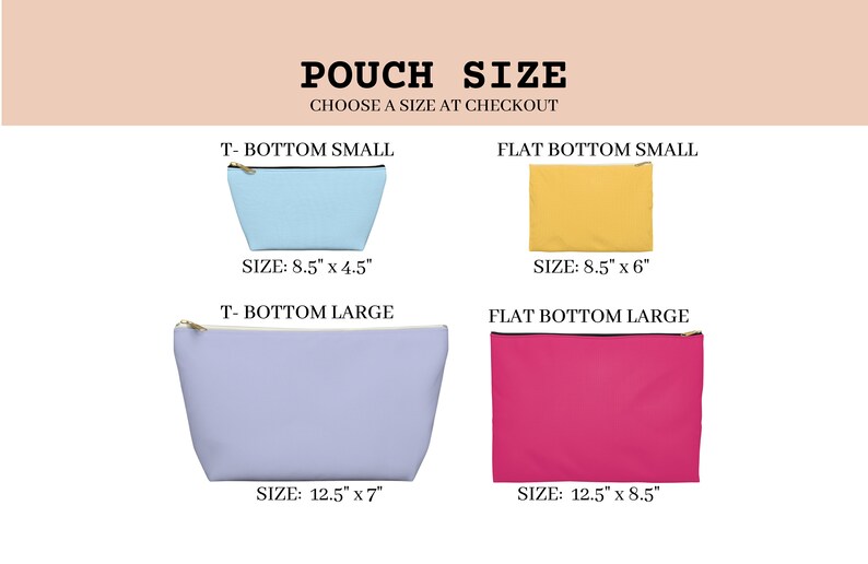 a picture of a pouch size chart