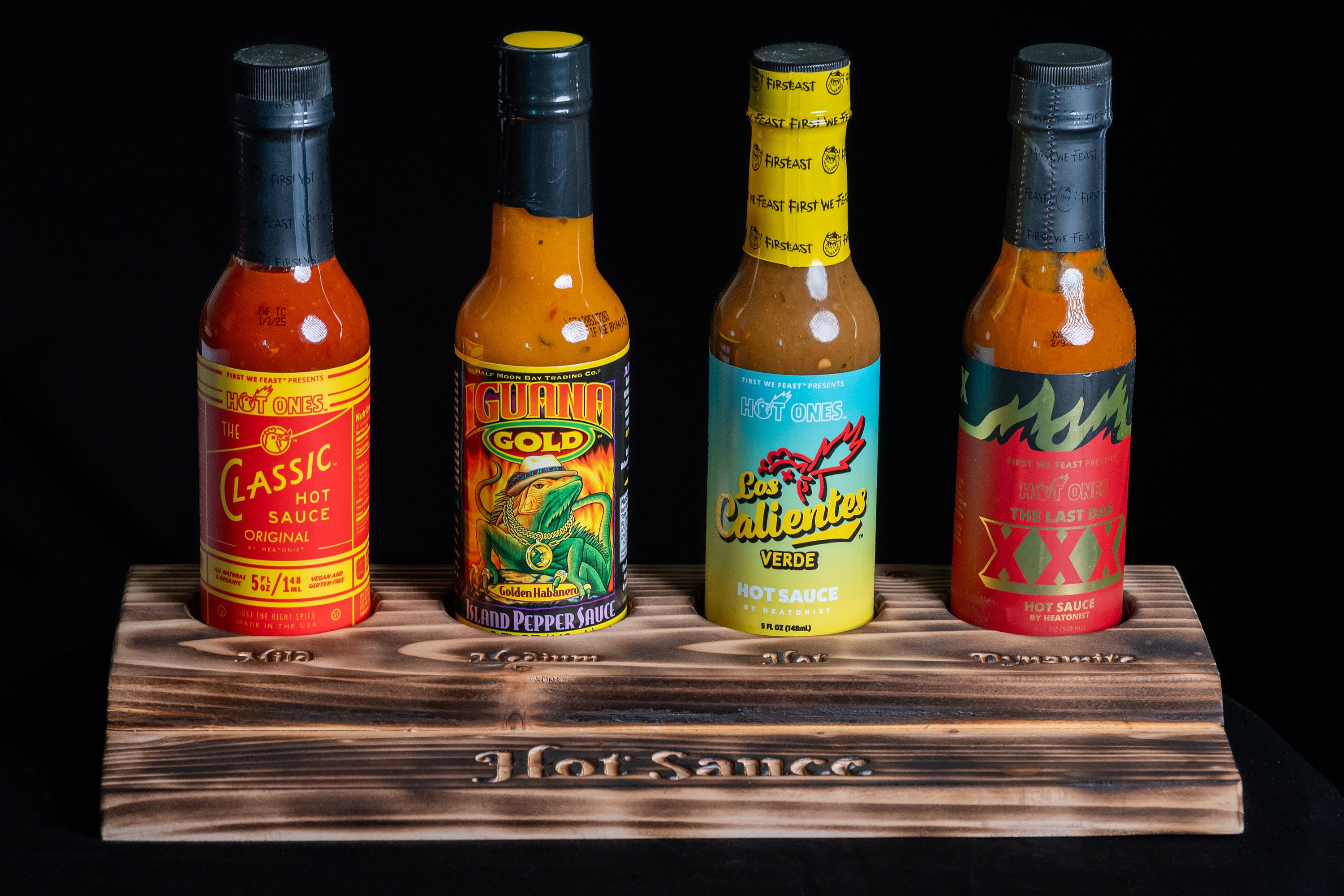 Personalized Hot Sauce Flight