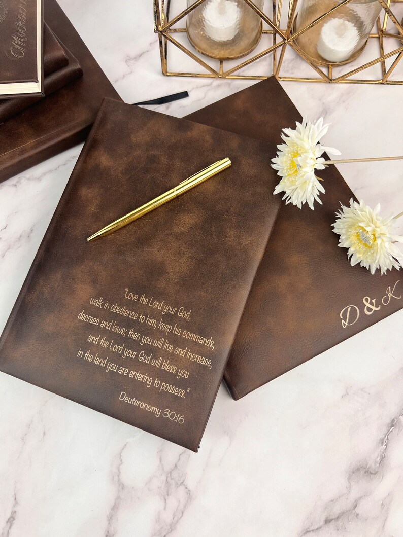 Customized Leather Journal Personalized Leather Journal Etsy