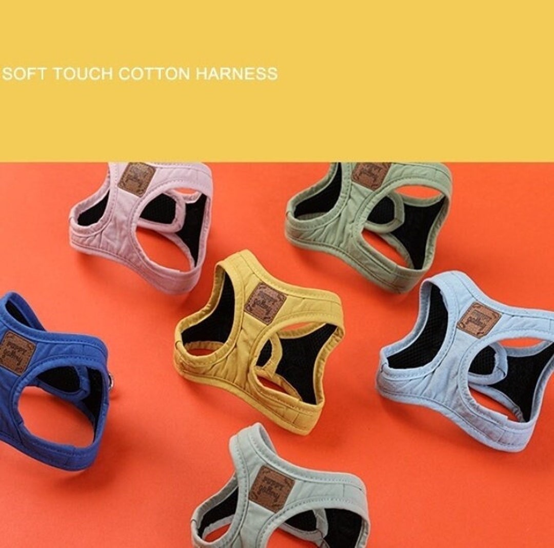 Air Mesh Dog Harness Leash Set Soft Cotton Harness for Small Medium Large Dogs Breathable