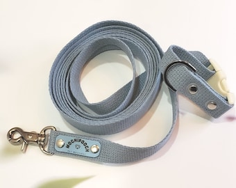 Hands Free Dog Leash Adjustable Leash Vegan Leather Crossbody Leash Pastel Color Cotton Leash Comfort Leash Long Dog Lead Puppy Dog Gifts