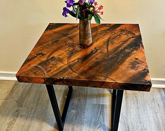 Handmade Copper End Table,   Copper Coffee Tables Set,  Luxury Copper Accent Tables, Contemporary Bedside Tables,  Rare Metal Furniture