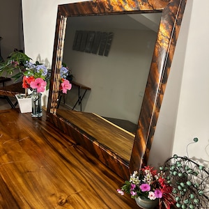 Copper Vanity Mirror, Bathroom Mirror, Copper Wall Mirror, Office Wall Decor, Custom Frame, Farmhouse Decor, Large Wall Mirror, Unique Decor zdjęcie 2