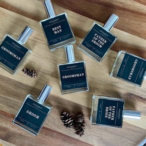 COLOGNE MENS FRAGRANCE, Custom Perfume, Personalized Groomsmen Gift Ideas Elegant Fragrance Wedding Present Perfume Bottle for Gift