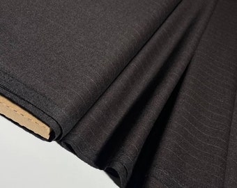 Pinstripe wool fabric. Luxurious material with thermoregulating properties. Perfect for warm dresses, skirts, and blazers.