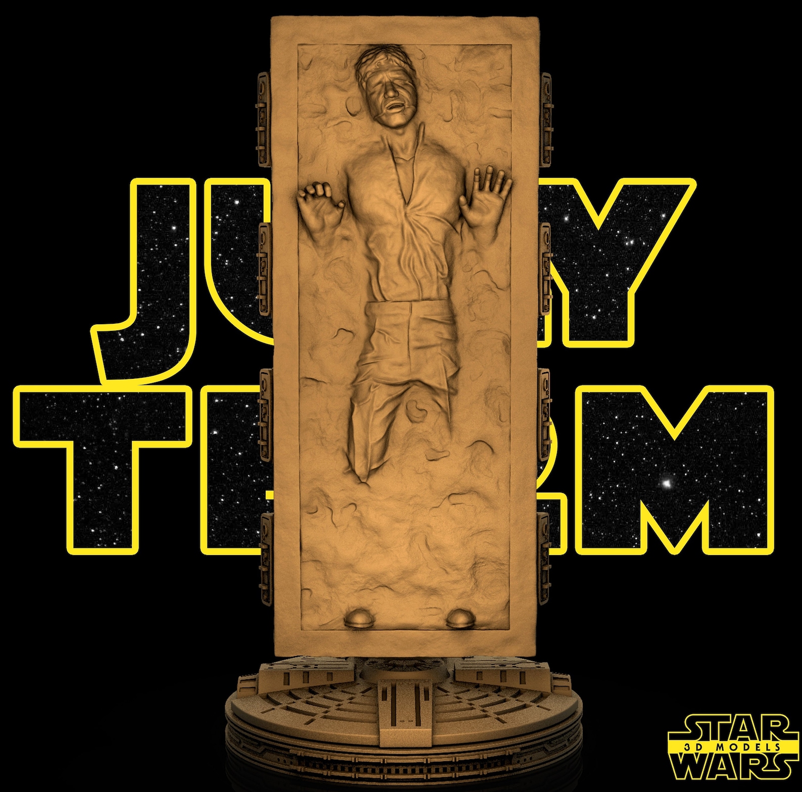 High Quality STL Printer Files Han Solo in Carbonite Fan - Etsy