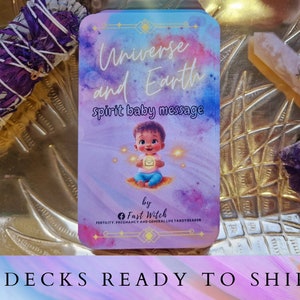 Oracle bébé esprit | Voyant bébé | Tarot de l'Oracle Fertilité et Grossesse | Jeu de 85 cartes | Message pour bébé de l'univers et de l'esprit de la terre