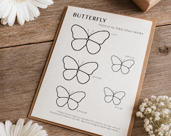 Stained Glass Butterfly Pattern | (Digital Download)