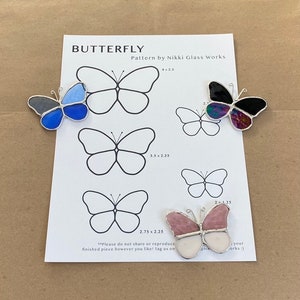Butterfly PATTERN | Commercial Pattern | Stained Glass Pattern | Digital Download | PDF