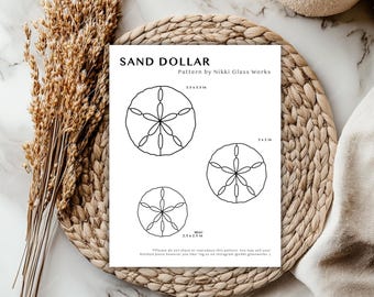 Sand Dollar Stained Glass Pattern | Shell Ornament, 3 Sizes (Digital Download)