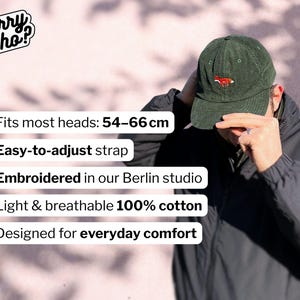 Corduroy pet met geborduurd woord/tekst naar keuze | Gepersonaliseerd, unisex, borduurwerk, op maat, hipster, accessoire, hoofddeksel afbeelding 4