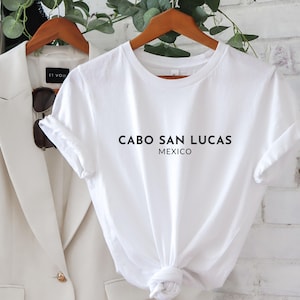 Cabo San Lucas Mexico Travel Shirt, Mexico Girls Trip, Family Vacation T-shirt, Travel Lover Gift, Minimalist City Shirt, Mexico Clothing