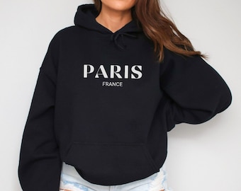 Paris France Hoodie: Minimalist Travel Fashion