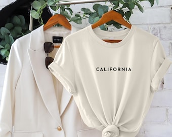 California T-Shirt: Soft Cotton Minimalist Travel Tee