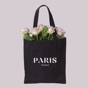 Paris France Tote Bag, Vacation In Paris, Paris Trip Tote, Fashion Girl Tote Bag, Fashion Mama, Gift For Her, Paris Print Gifts, Paris Purse