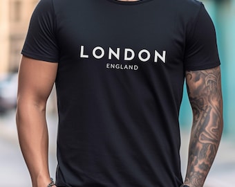 London England T-Shirt: Minimalist UK Travel Souvenir Tee
