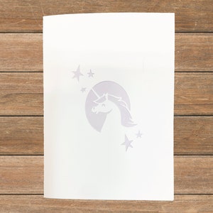 Carte pop-up licorne