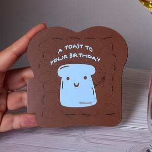 Carte d'anniversaire drôle de toast