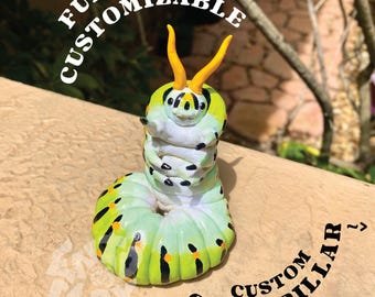 CUSTOM Caterpillar Art Insect Model Sculpture Display