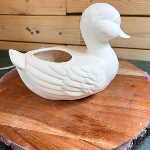 Ankplanter keramisk bisque