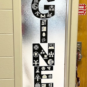 Engineering class, teacher svg, vinyl wall svg, classroom wall svg, teacher door, robot math force engineers middle jr high school class