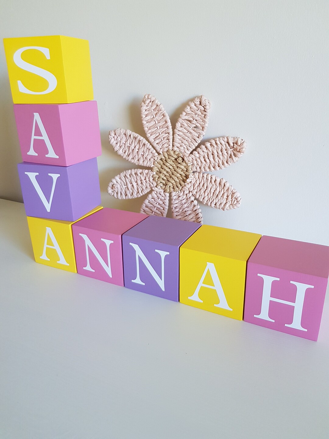 Personalised Name Blocks Baby Name Blocks Newborn Gift Large Name
