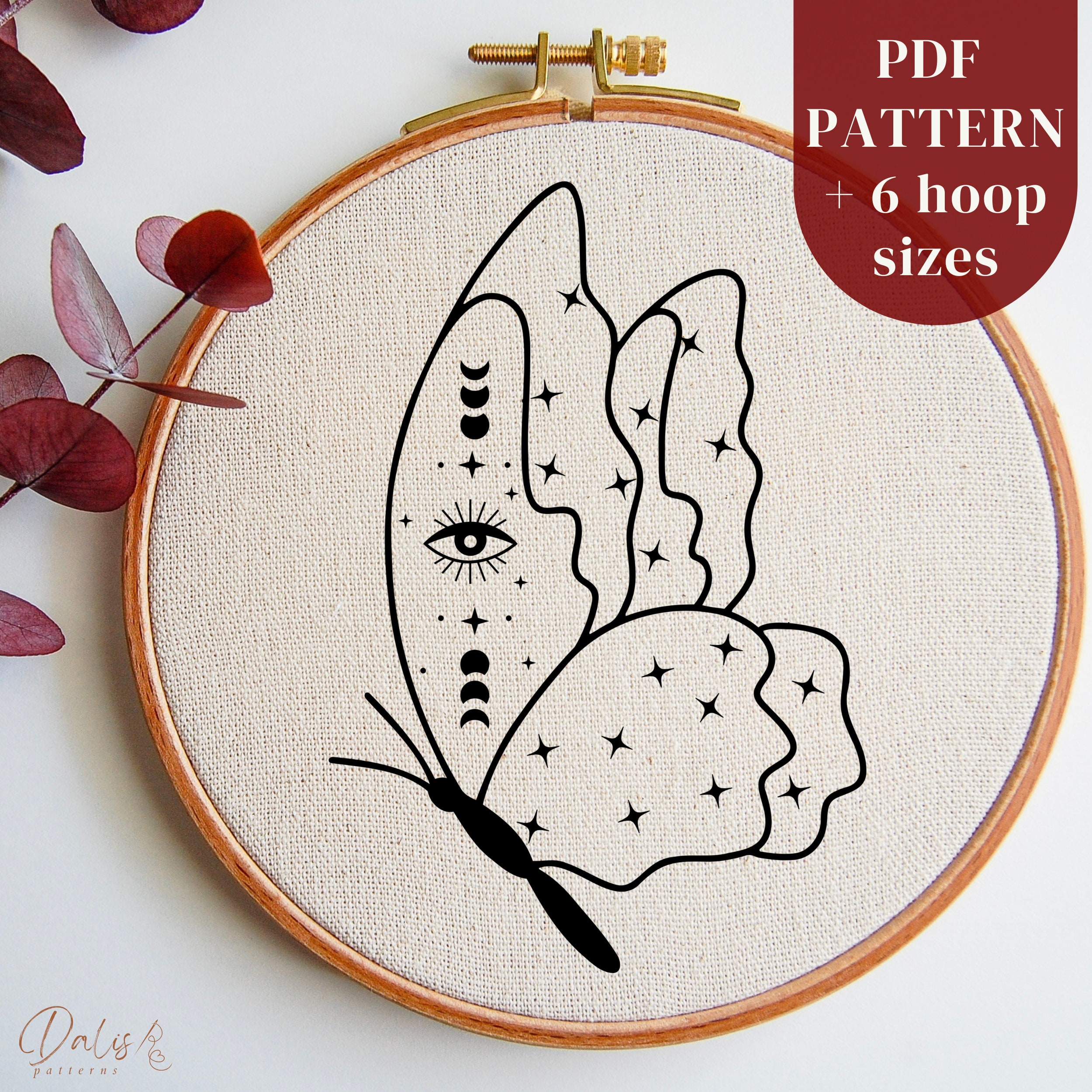 Celestial Embroidery Pattern Transfers Set Of 10 Reusable Ironon Designs 656f3778b591ed67dd3ddb26