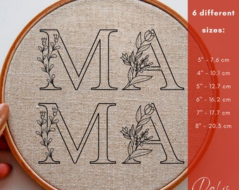 Mama Hand Embroidery PDF Pattern File, Mother's Day Handmade Gift Idea, Floral DIY Hoop Art Design, Digital Download Needlepoint Pattern - Etsy Mama Hand Embroidery PDF Pattern File, Mother's Day Handmade Gift Idea, Floral DIY Hoop Art Design, Digital Download Needlepoint Pattern - Etsy