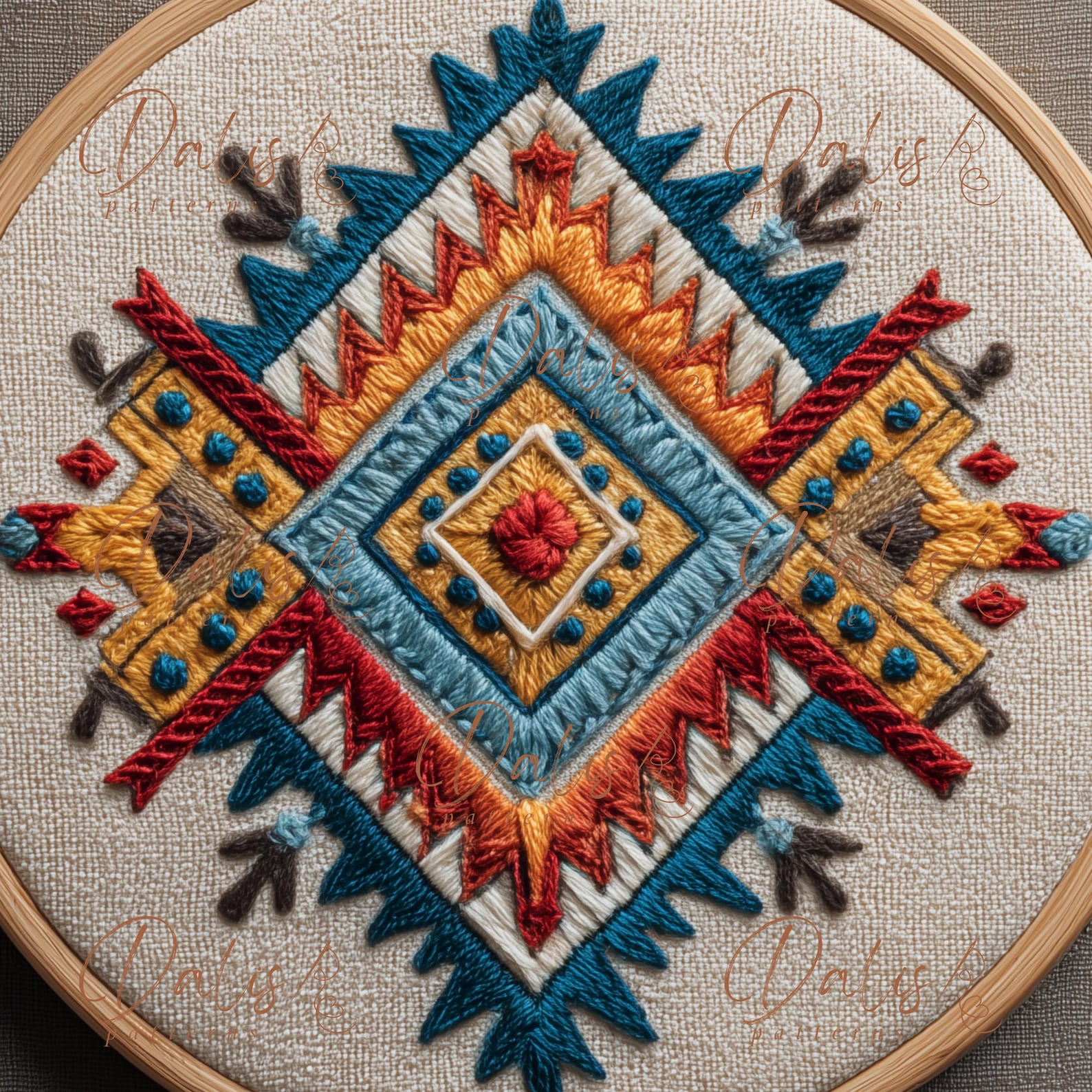 Aztec Hand Rune Aztec Hand Embroidery Design, Ethnic Geometrical Hoop Art Pattern, DMC ...