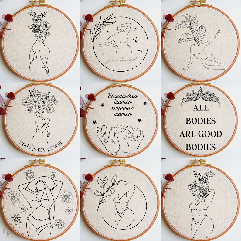 Broderimönster i PDF-format Hela butikspaketet: Himmelska, Häxiga, Kvinnor, Astrologi, Alla hjärtans dag, Jul, Halloween, Djur, Botaniska mönster bild 2