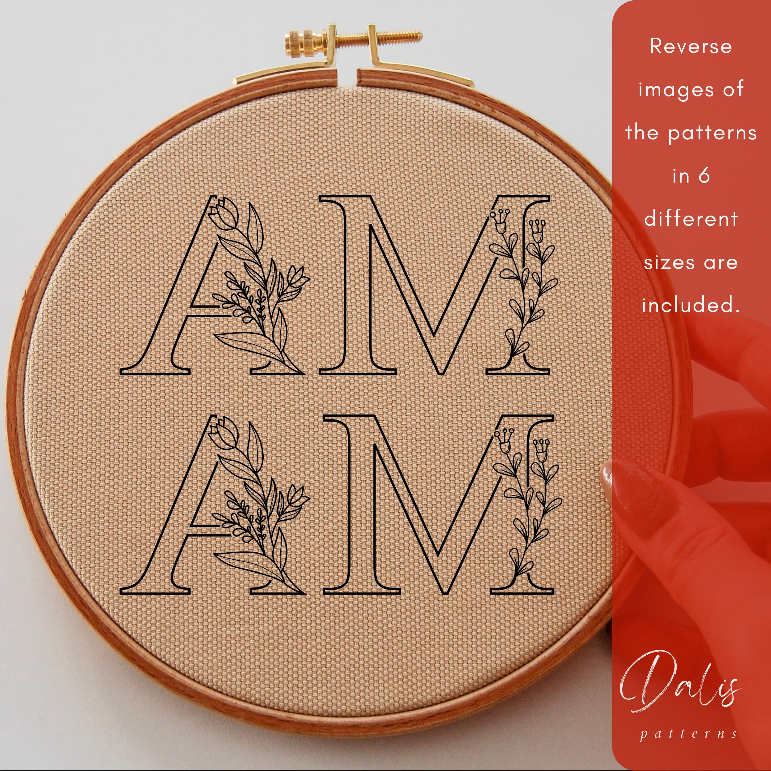 【オンライン限定商品】  Mama Hand Embroidery PDF Pattern File, Mother's Day Handmade テーブル用品