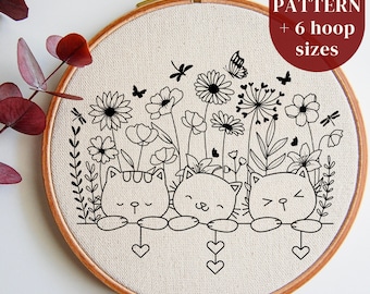 Valentine's Day Embroidery Design, Couple Hug Hand Embroidery