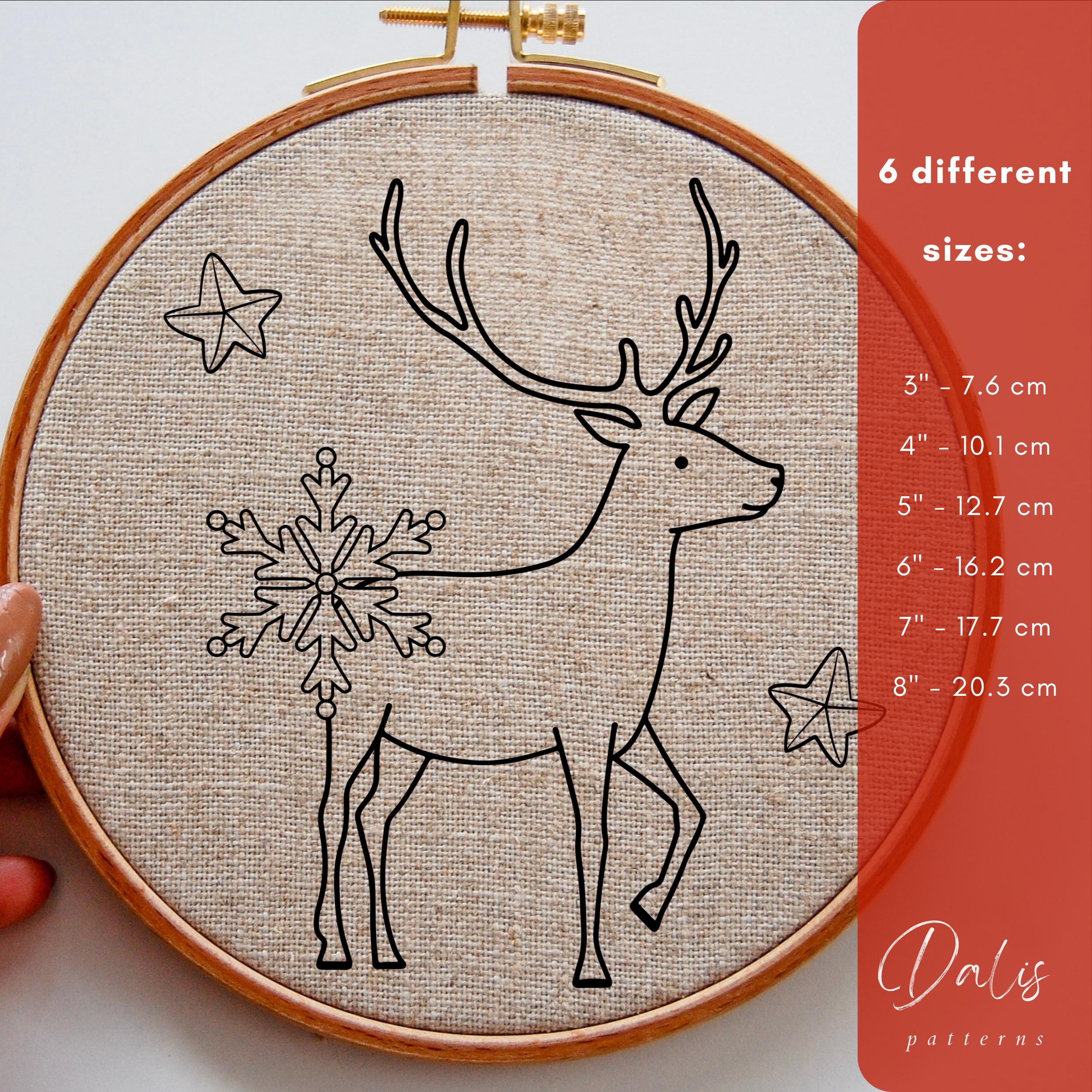 Christmas Punch Needle PDF Pattern, Digital Punch Needle Template ...