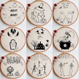 Broderimönster i PDF-format Hela butikspaketet: Himmelska, Häxiga, Kvinnor, Astrologi, Alla hjärtans dag, Jul, Halloween, Djur, Botaniska mönster bild 9