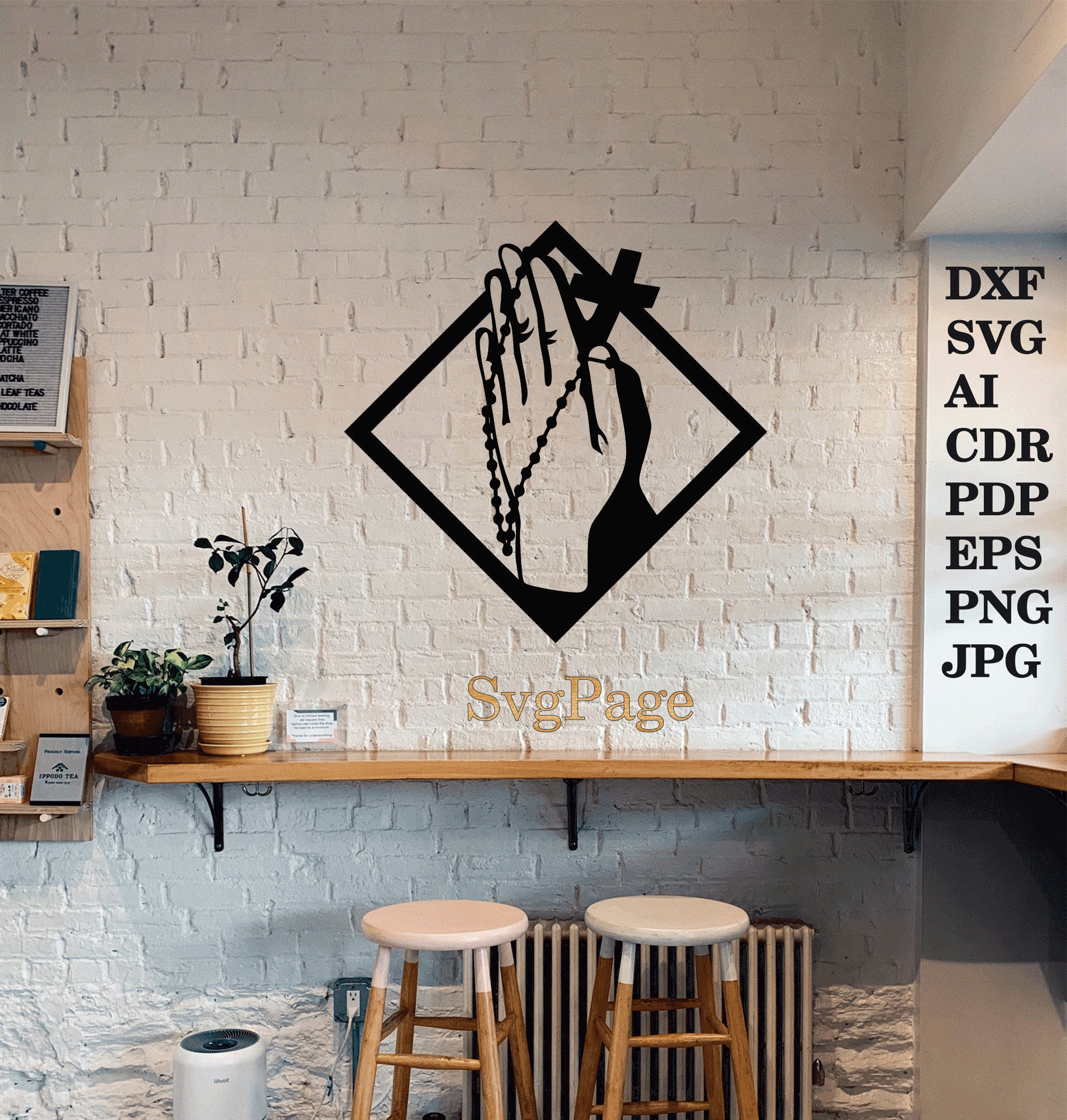 Christian Jesus Cross Laser Cut Svg Dxf File Wall Sticker Pdf ...