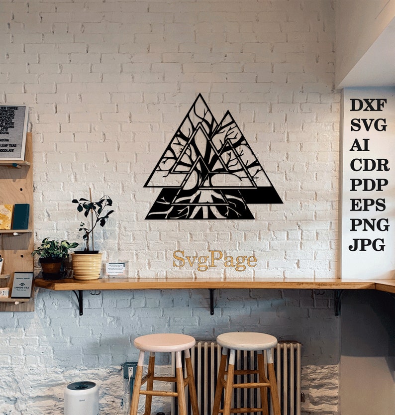 Tree Dxf Branch Svg Bird Laser Cut Png Files Wall Art Sticker - Etsy