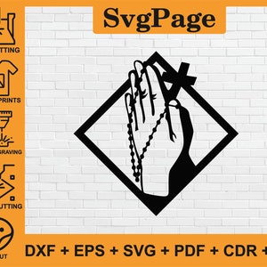 Christian Jesus Cross laser cut svg dxf file wall sticker pdf silhouette template cnc cutting router digital vector instant download