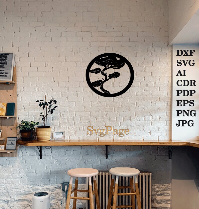 Bonsai Tree Branch Dxf Svg Laser Cut Png Files Wall Art - Etsy Australia