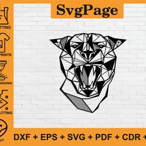 Puma laser cut svg dxf png files wall art sticker glowforge engraving silhouette template cnc cutting router digital vector instant download
