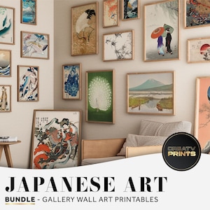 Japanese Art Prints: Ukiyo-e, Samurai, Geisha (Digital Download)