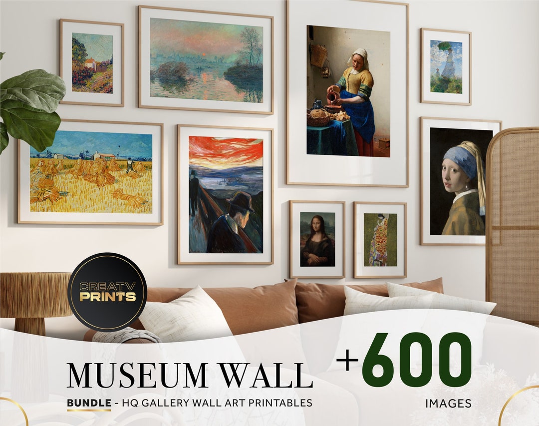 Vintage Art Prints MEGA Bundle: Eclectic Gallery Wall Set (digital ...