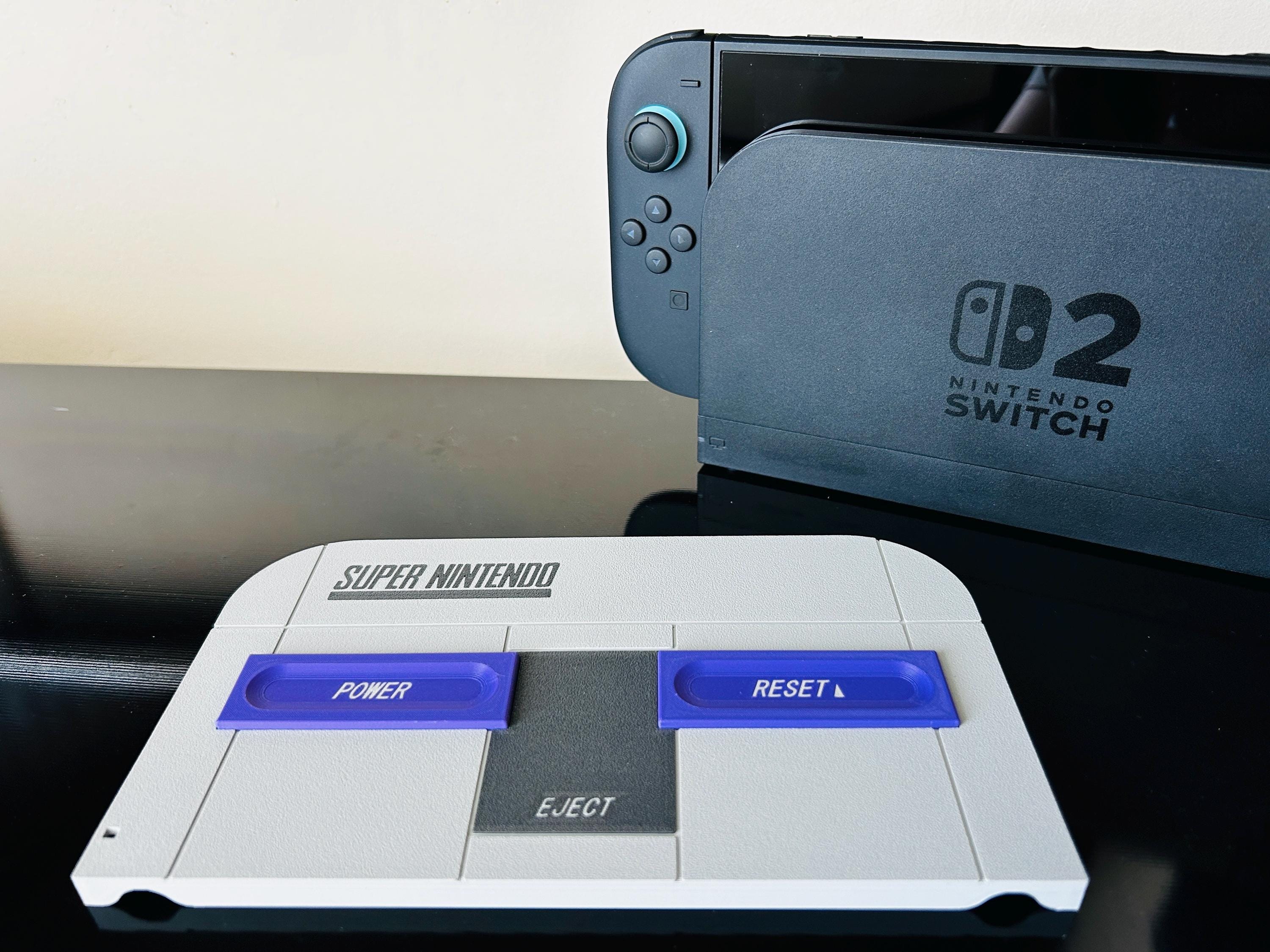 SNES Super Nintendo Inspired Faceplate for Nintendo Switch Dock