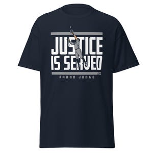 &quot;Aaron Richter: &quot;&quot;Justice is Served&quot;&quot; - New York Baseball T-Shirt.&quot;