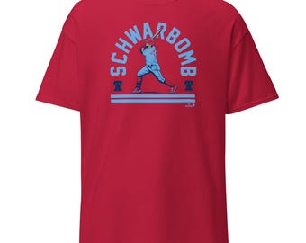Kyle Schwarber - Schwarbomb Philly - Philadelphie T-shirt baseball manches