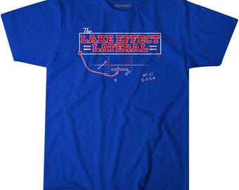Buffalo Football: The Lake Effect Lateral - Buffalo Lateral Play Diagram T-Shirt