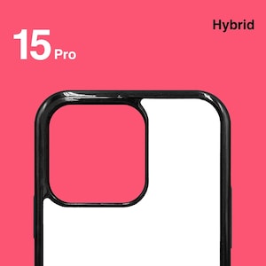 Hybrid 2-in-1 Sublimation Cases for Apple iPhone 15 Pro
