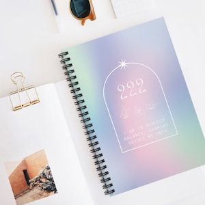 222 Angel Number Journal | Angel Numbers | Manifestation | Rule Lined Notebook | Astrology Gift | Gift for Her | Birthday Gift