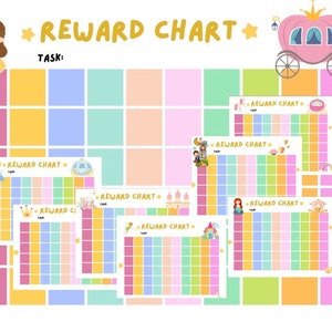 Kids reward charts (digital prints)
