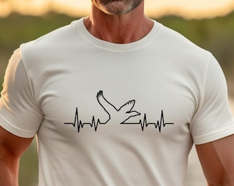 Enten Jagd Puls Shirt, Jagd Shirt, Enten Jäger Shirt, Retro Shirt, Herren Shirt, Geschenk für Männer, Geschenk für Papa