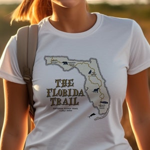 The Florida Trail Shirt, Hiking Shirt, Thru Hiker Shirt, Retro Shirt, Women&#39;s Shirt, Gift For Women, Gift For Men